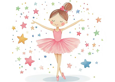 Ballerina with Stars