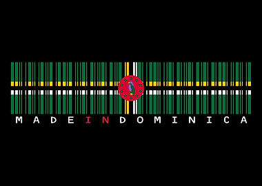 Dominica Flag Barcode