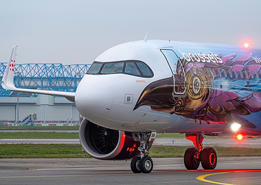 Brussels Airlines A320 with Tomorrowland Livery