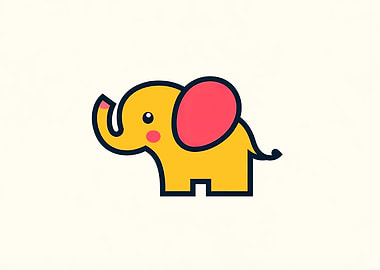 Cute Cartoon Elephant