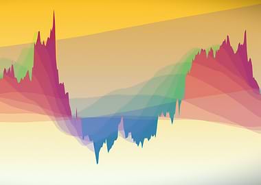 Abstract Mountain Range (Bitcoin chart-art)