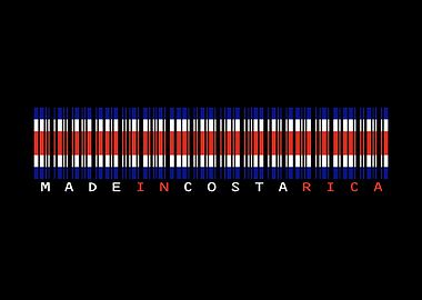 Costa Rica Barcode Flag