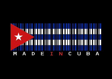 Cuban Flag Barcode