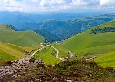 Mountain Road Landscape