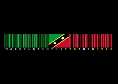 Saint Kitts and Nevis Barcode Flag
