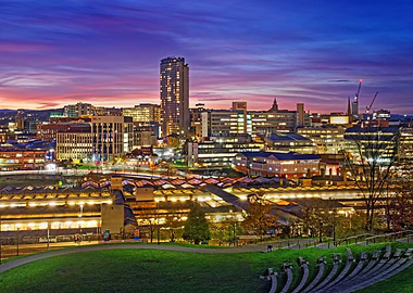 Sheffield Cityscape at Dusk