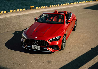 Red Mercedes-Benz Convertible