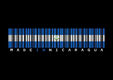 Nicaragua Barcode Flag