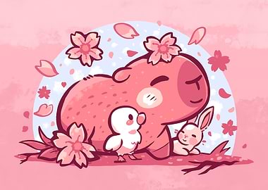 Pink Spring Friends