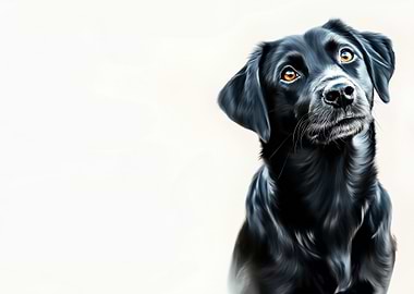 Black Labrador Portrait