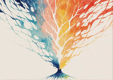 Watercolor Tree Art