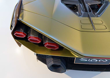 Lamborghini Sian Rear View