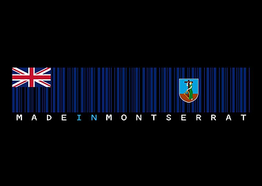 Montserrat Barcode Flag