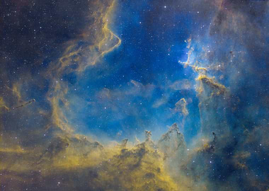 The glowing Heart of the Heart Nebula