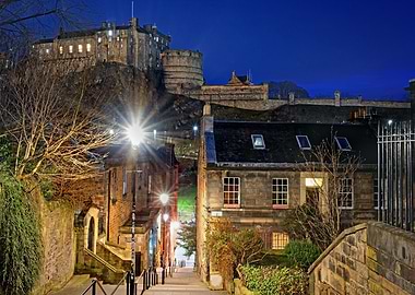 Edinburgh Castle Night View