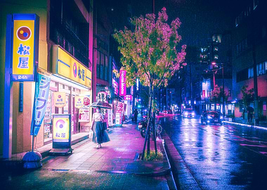 Neon Tokyo Street