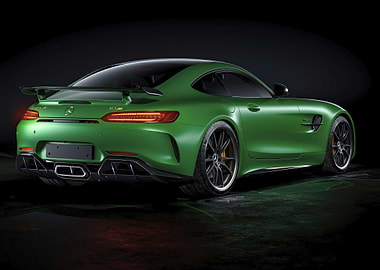 Green Mercedes-AMG GT