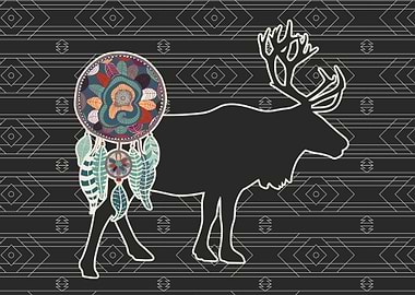Caribou Dreamcatcher Native American