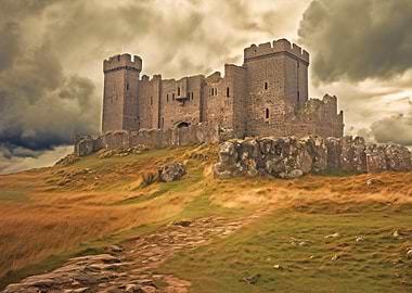 Stone Castle on Hilltop