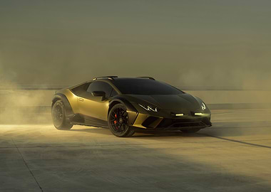 Gold Lamborghini Huracan