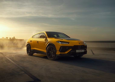 Yellow Lamborghini Urus