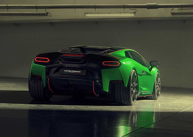 Green Sports Car
