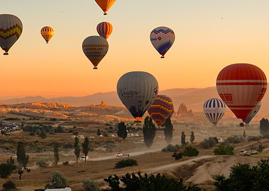 Hot Air Balloons Over Cappadocia | Turkey