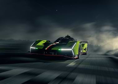 Green Race Car Night