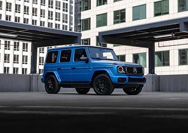 Blue Mercedes G-Wagon