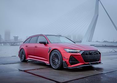 Red Audi RS6 Avant