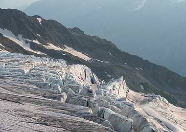 Glacier Mountain Landscape (Mont Blanc)