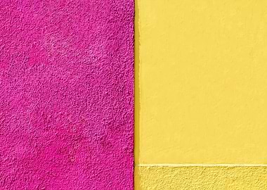 Pink and Yellow Wall