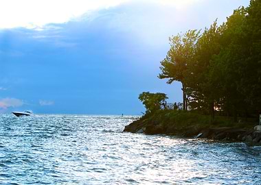 Lake Erie's Evening Serenity