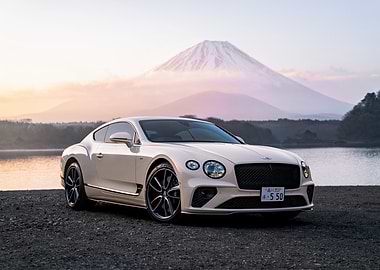White Bentley Continental GT