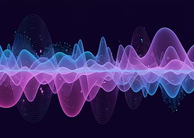 Abstract Neon Waveform