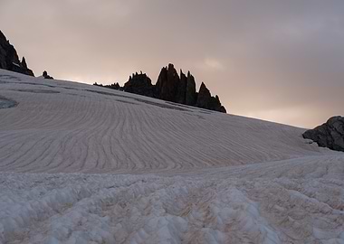 Glacier Mountain Landscape (Mont Blanc)