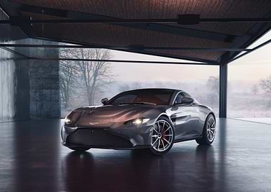 Aston Martin Vantage in Garage