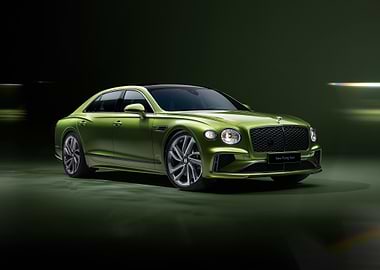 Green Bentley Flying Spur