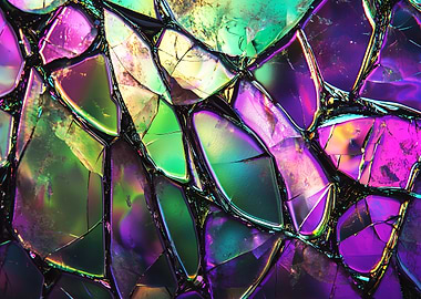 Iridescent Crystal Texture