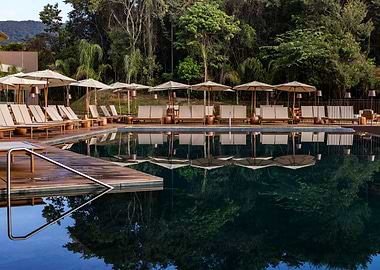 Luxury Poolside Relaxation