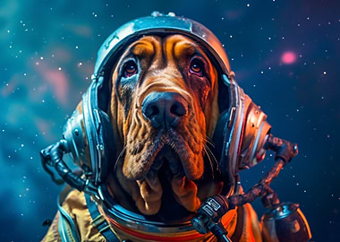 Bloodhound Astronaut in Space