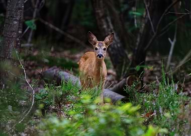 Fawn in Forest