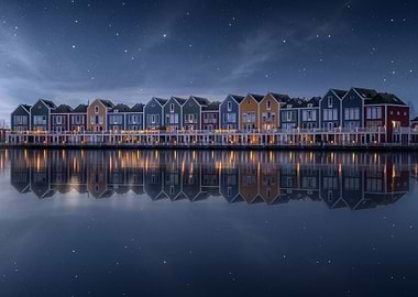 Colorful Houses by the Water