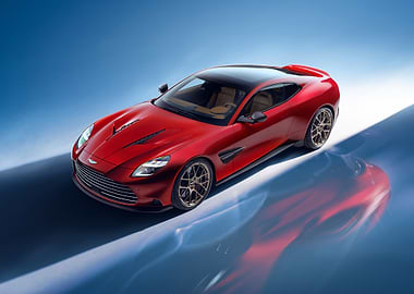 Red Aston Martin Coupe