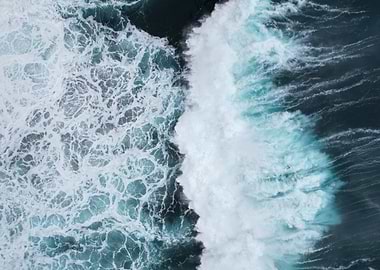 Ocean Wave Aerial View