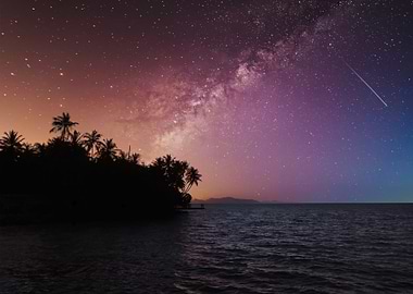 Milky Way Over Tropical Sea