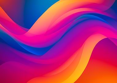 Abstract Colorful Waves