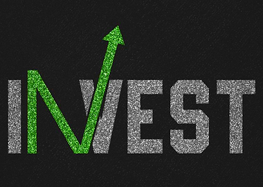 Invest Up Arrow Glitter