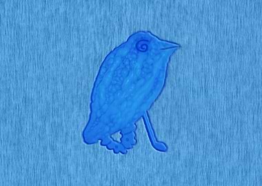 Blue Bird Silhouette