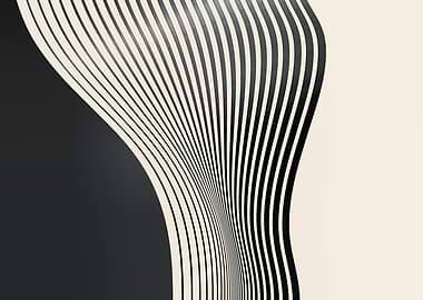 Abstract Black and White Stripes